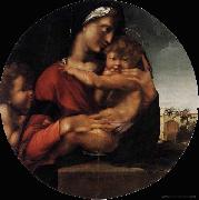 BERRUGUETE, Alonso Madonna and Child with the Young St John china oil painting reproduction